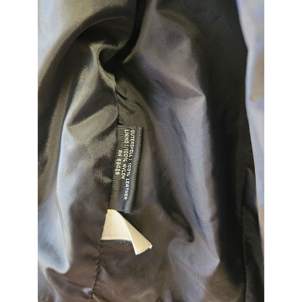 Vintage Wilsons The Leather Experts black soft leather vest, men's L - Picture 7 of 8
